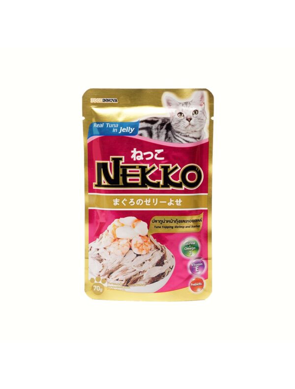 NEKKO Tuna Topping Shrimp & Scallop In Jelly 70g