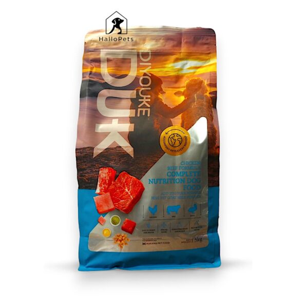 DIYOUKE Dog Food Complete Nutrition Chicken Beef Formula 1.5kg