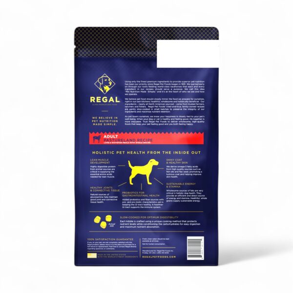 REGAL Holistic Adult Dog Food Pastureland Lamb Recipe 1.8kg - Gambar 2