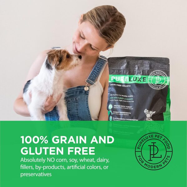 PURELUXE Grain Free Holistic For Indoor Puppies, Highly Active & Show Dogs 1,8kg - Gambar 4