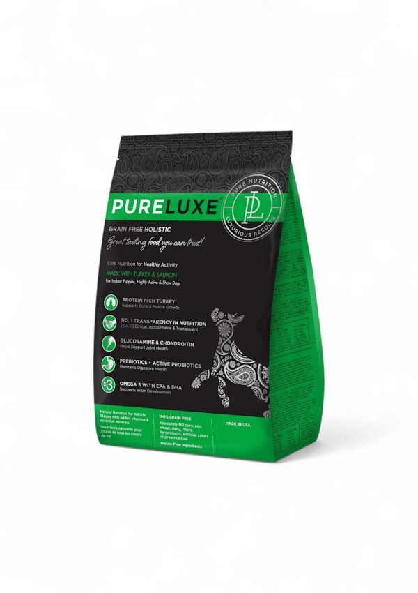 PURELUXE Grain Free Holistic For Indoor Puppies, Highly Active & Show Dogs 1,8kg