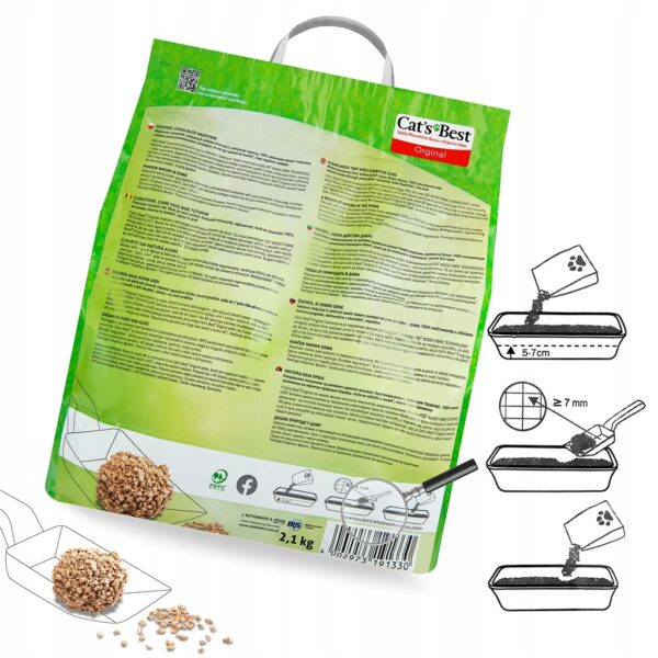 CAT'S BEST Cat Litter The Power Of Nature Orginal 4.3kg - Gambar 6