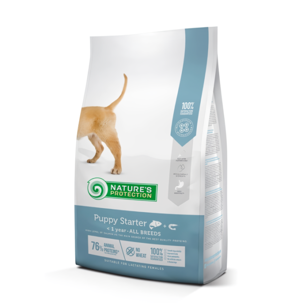 NATURES PROTECTION dry food for puppies of all breeds with salmon and krill