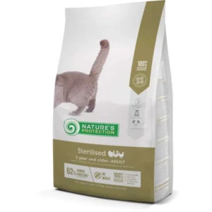 NATURES PROTECTION Dry Food For Adult Cats After Sterilisation With Poultry 2kg