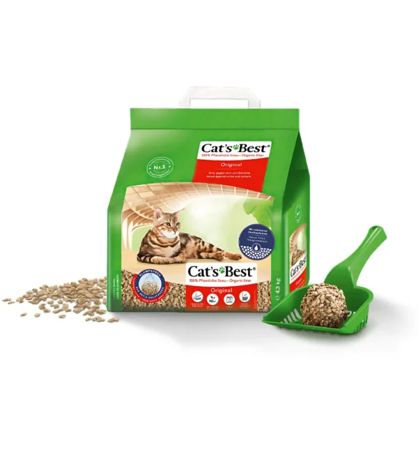 CAT'S BEST Cat Litter The Power Of Nature Orginal 4.3kg - Gambar 2