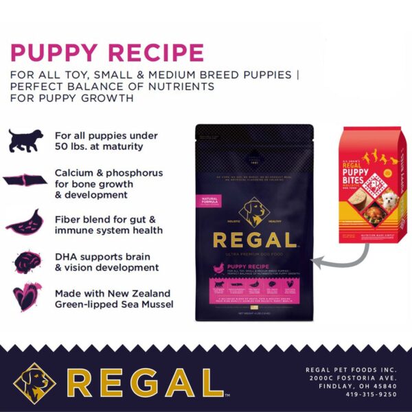 REGAL Dog Food Holistic Ultra Premium Puppy Recipe 1.8kg - Gambar 3