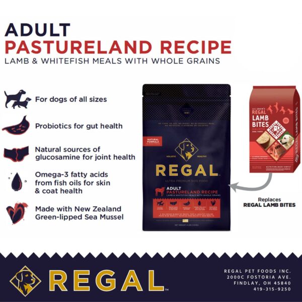 REGAL Holistic Adult Dog Food Pastureland Lamb Recipe 1.8kg - Gambar 5