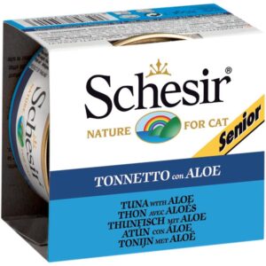 SCHESIR Tuna With Aloe In Jelly Canned Senior Cat Food 85g