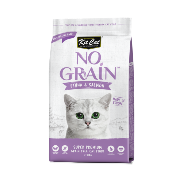 KIT CAT No Grain Tuna & Salmon Grain-Free Dry Cat Food