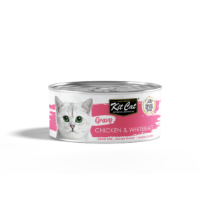 KIT CAT Gravy Chicken & Whitebait 70gr Premium Cat Food