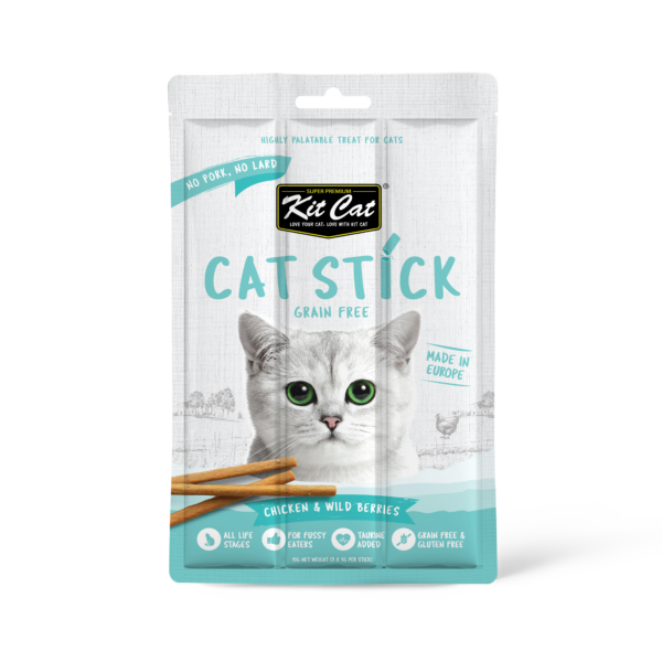 KIT CAT Grain Free Cat Stick Chicken & Wild Berries