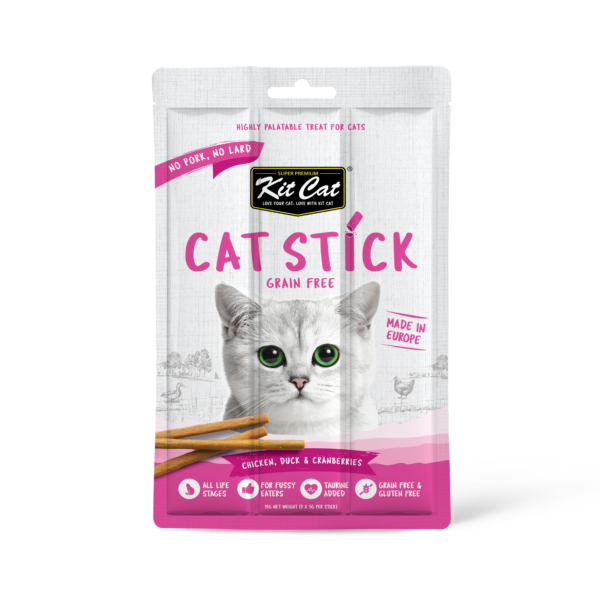 KIT CAT Grain Free Cat Stick Chicken Duck & Cranberries