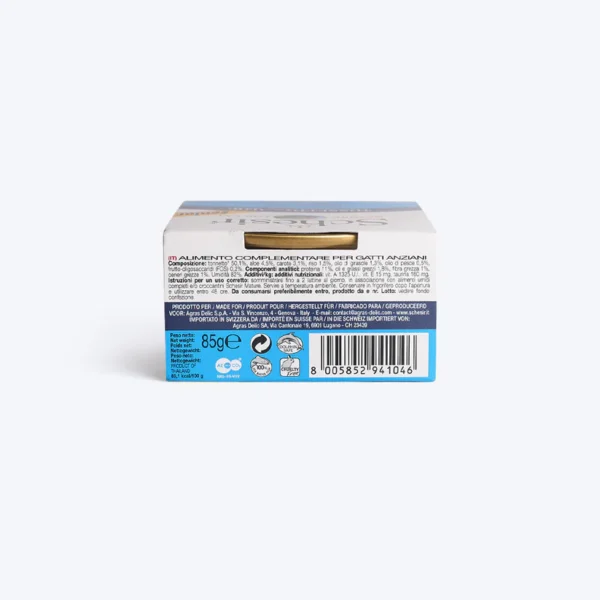 SCHESIR Tuna With Aloe In Jelly Canned Senior Cat Food 85g - Gambar 2