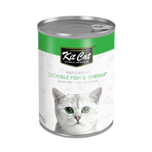 Kit Cat Grain Free Canned Cat Food Double Fish & Shrimp 400g
