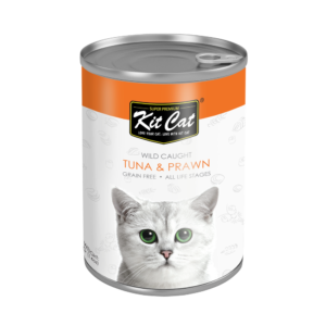 Kit Cat Grain Free Canned Cat Food Tuna with Prawn 400g