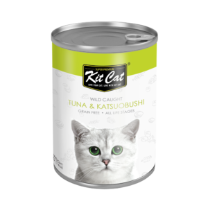 KIT CAT Grain Free Canned Cat Food Tuna With Katsuobushi 400g