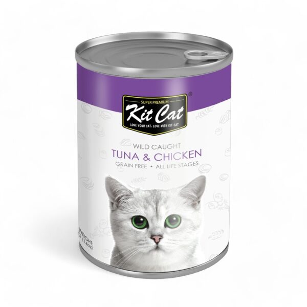 KIT CAT Grain Free Canned Cat Food Tuna & Chicken  400g