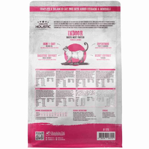 ABSOLUTE Holistic Indoor Chicken Grain-Free Dry Cat Food - Gambar 2