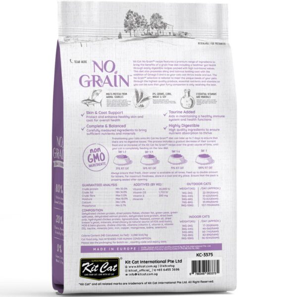 KIT CAT No Grain Tuna & Salmon Grain-Free Dry Cat Food - Gambar 2