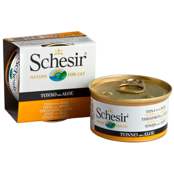 SCHESIR Tuna With Aloe In Jelly Adult Canned Cat Food 85g