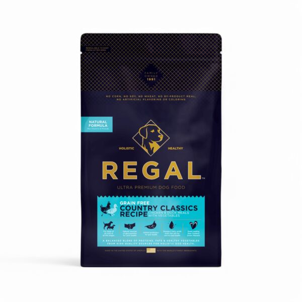 REGAL Dog Food Holistic Perfect Grain Free Blend Of Chicken, Duck & Vegetables 1.8kg