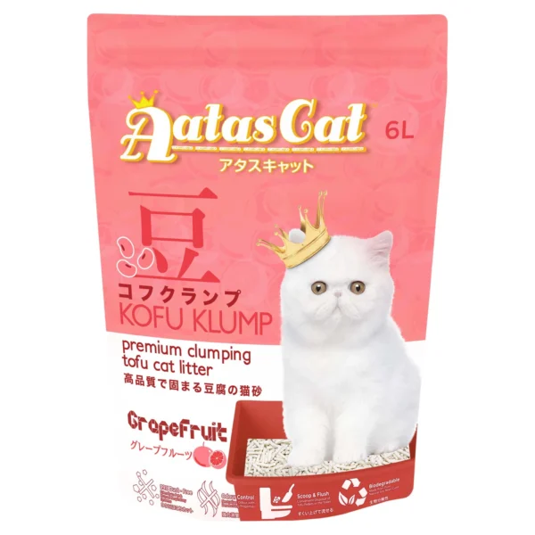 AATAS Cat Kofu Klump Tofu Cat Litter Grapefruit 6L