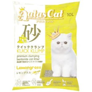 AATAS Cat Kuick Klump Bentonite Cat Litter Lemongrass 10L