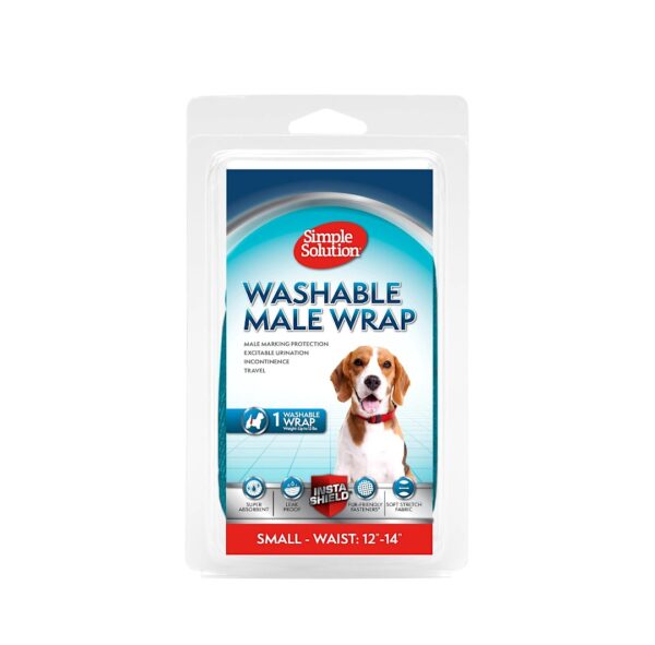 SIMPLE SOLUTION Washable Male Dog Diaper Small  12 - 14lb