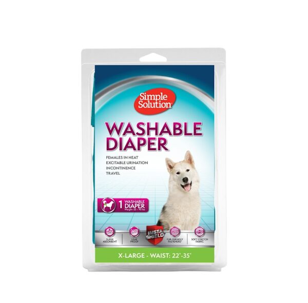 SIMPLE SOLUTION Washable Female Dogs Diaper X - Large 22 - 35lb