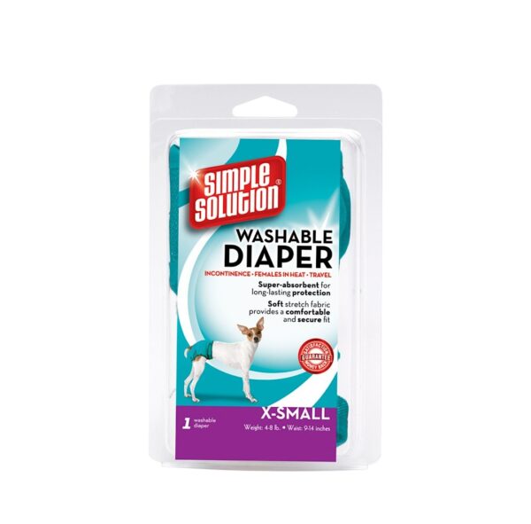 SIMPLE SOLUTION Washable Female Dogs Diaper X-small 4 - 8lb