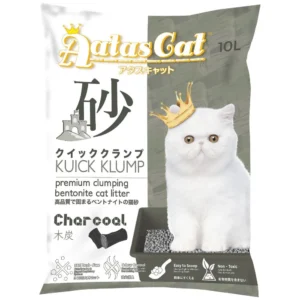 AATAS Cat Kuick Klump Bentonite Cat Litter Charcoal 10L