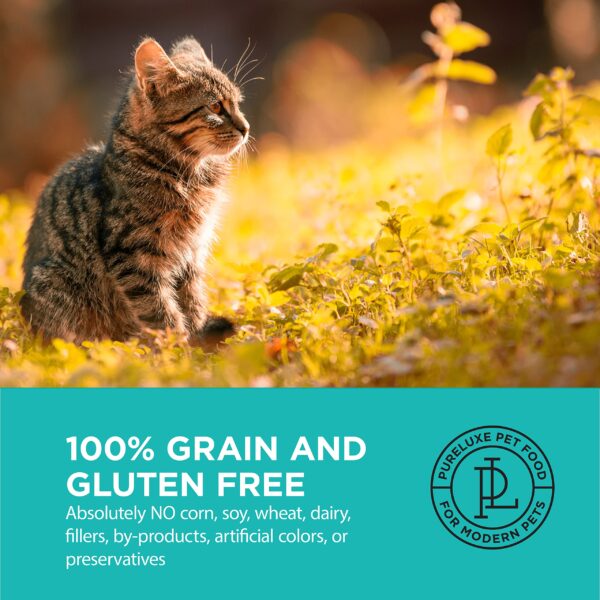 PURELUXE Grain Free Holistic Elite Nutrition For Kitten Made With Chicken, Chickpeas & Salmon 1,5kg - Gambar 3