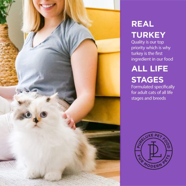 PURELUXE Grain Free Holistic Elite Nutrition For Adult Cats Made With Turkey 1,5kg - Gambar 2