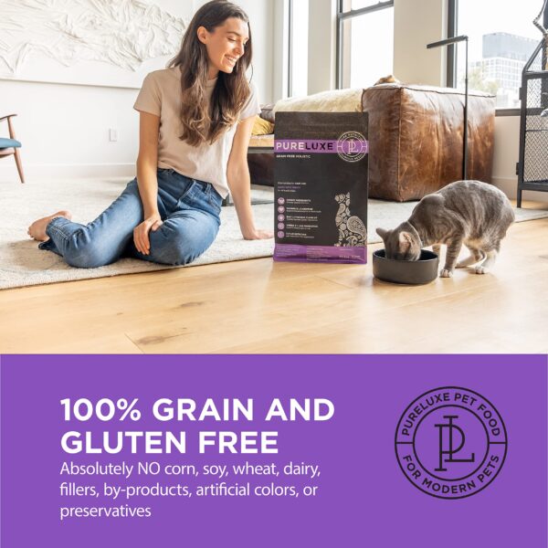 PURELUXE Grain Free Holistic Elite Nutrition For Adult Cats Made With Turkey 1,5kg - Gambar 3