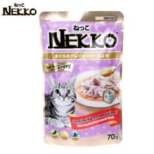Nekko Cat food Nekko Tuna topping Sea Bream in Gravy