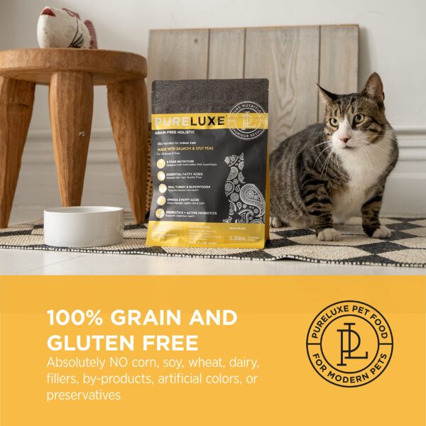 PURELUXE Grain Free Holistic Elite Nutrition Grain Free Holistic For Indoor Cats 1,5kg - Gambar 3