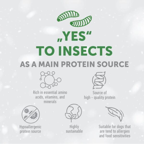 NATURES PROTECTION superior dry grain free food for adult dogs of small breeds with white coat, with insect 1,5Kg - Gambar 4