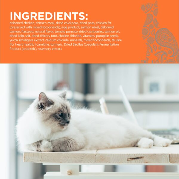PURELUXE Grain Free Holistic Elite Nutrition Longhair Cat Made With Chicken & Salmon 1,5kg - Gambar 4