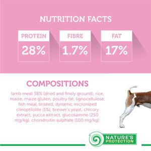 NATURES PROTECTION dry food for junior all breed dogs with lamb