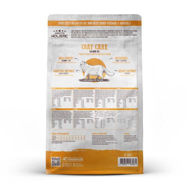ABSOLUTE Holistic Coat Care Salmon & Cod Fish Grain-Free Dry Cat Food - Gambar 3