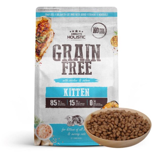 ABSOLUTE Holistic Kitten Chicken & Salmon Grain-Free Dry Cat Food