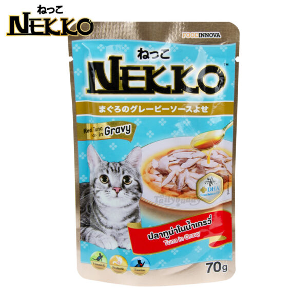Nekko Cat food Tuna in Gravy, Real Tuna in Gravy