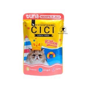 CICI Pouch Grain Free Tuna Mackerel In Jelly Kitten Cat Food