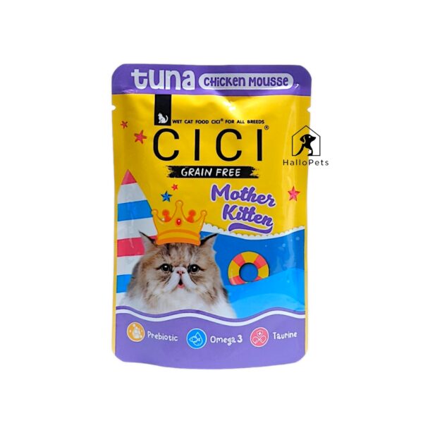CICI Pouch Grain Free Tuna Chicken mousse Mother Kitten Cat Food