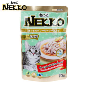 Nekko Cat food Tuna topping Chicken in Gravy