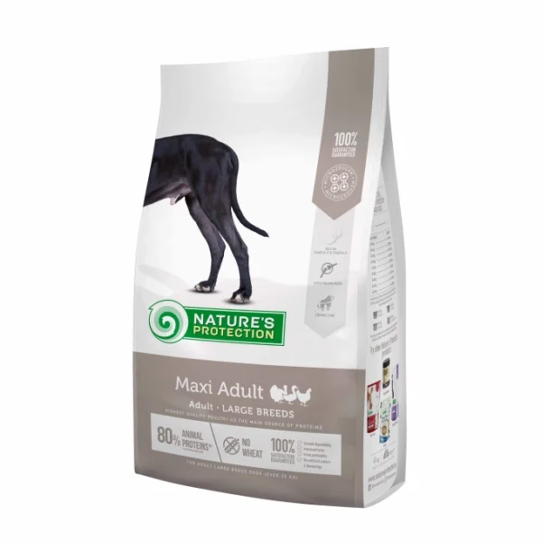 NATURE'S PROTECTION dry food for adult large breed dogs with poultry