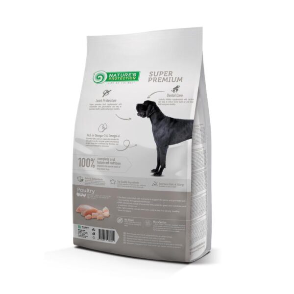 NATURES PROTECTION dry food for adult large breed dogs with poultry 4Kg - Gambar 2