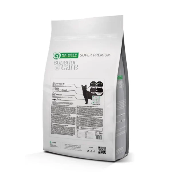 NATURES PROTECTION Superior Care Grain Free Adult Cat Food - All Breed Cats With Dark Coat 1,5 kg - Gambar 4