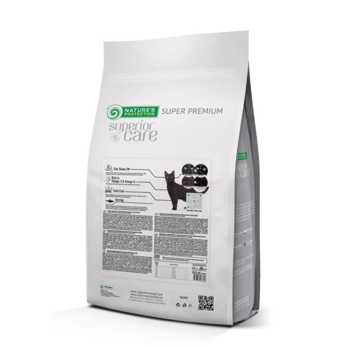 NATURES PROTECTION Superior Care Grain Free Adult Cat Food - All Breed Cats With Dark Coat 1,5 kg - Gambar 3