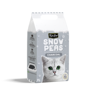 Kit Cat Snow Peas KIT CAT Snow Peas (Chaocoal) Pasir Kucing Gumpal Organik Anti Bakterial 7L